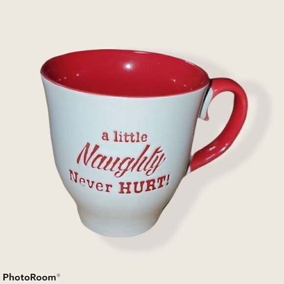 A LITTLE NAUGHTY NEVER HURT!" COFFEE MUG - Picture 1 of 5